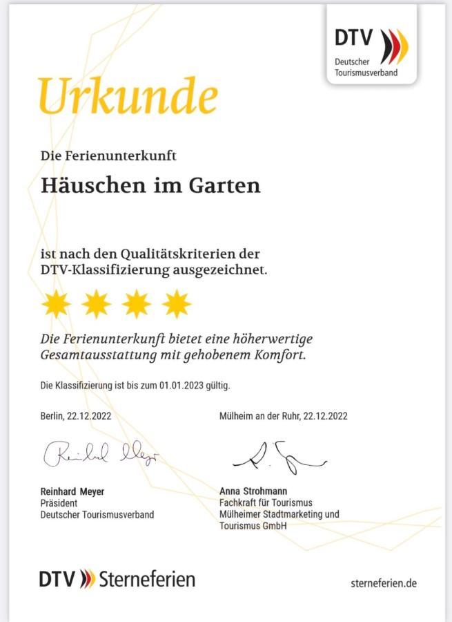 Haeuschen Im Garten In Der Muelheimer Altstadt Mülheim an der Ruhr Zewnętrze zdjęcie